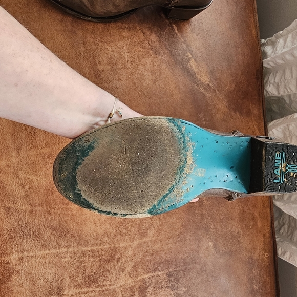 Women Western Lane Plain Jane Bootie, Size 8.5, Brown Leather - Picture 8 of 10